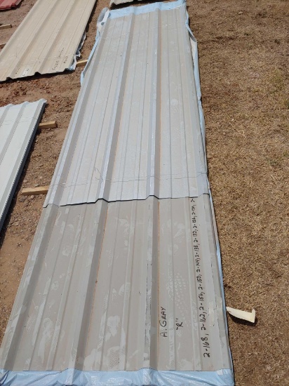 Sheet metal: gray, 20 total sheets 2-168", 2-162", 2-156", 2-150", 2-144", 2-138", 2-132", 2-126",