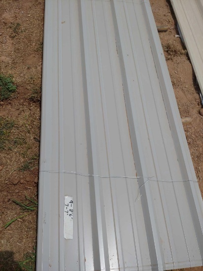 Sheet metal: gray, 16 total sheets: 9 - 8'6", 7 - 7"
