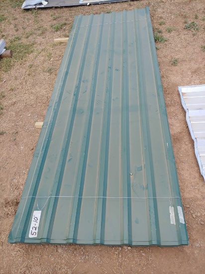 Sheet metal: green, 52 sheets - 10'