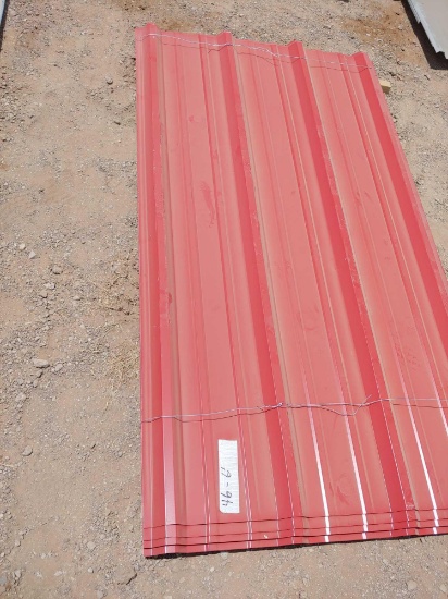 Sheet metal: red, 46 sheets - 6'