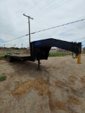 Custom Made, 1980, flatbed trailer with12000lb Ramsey winch, tandem dual, with folding ramps, nearly