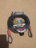 Trimaflex flexible steel cable, 30'