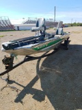 Bass tracker boat with Mercury 50 motor with titles