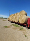 20 round hay bales (trailer not included)