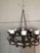 Metal candle chandelier