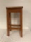 Old wooden bar stool