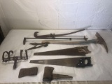 Vintage farm tools