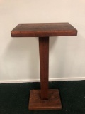 Solid oak wooden stand