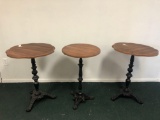 Iron stand tables