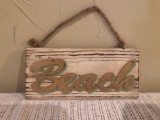 Wooden sign