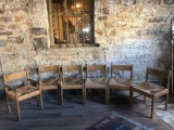 6 oak chairs