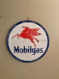 Metal Mobile gas sign