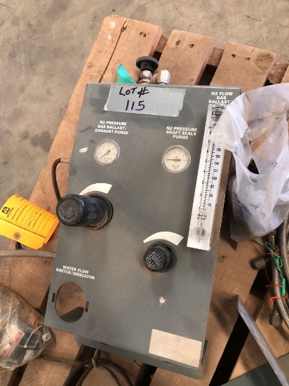 Dry pump gas panel