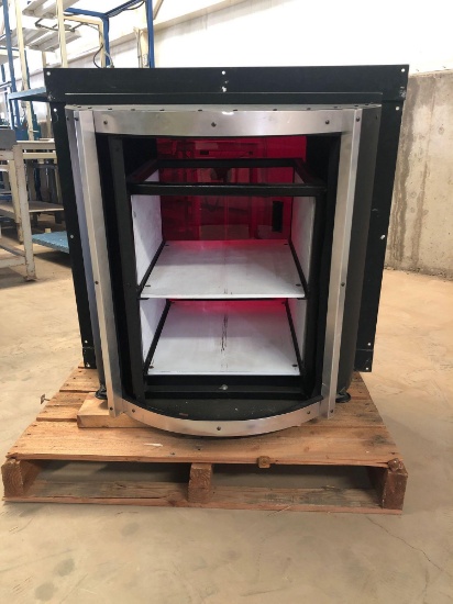 Dark pass through X-ray cabinet