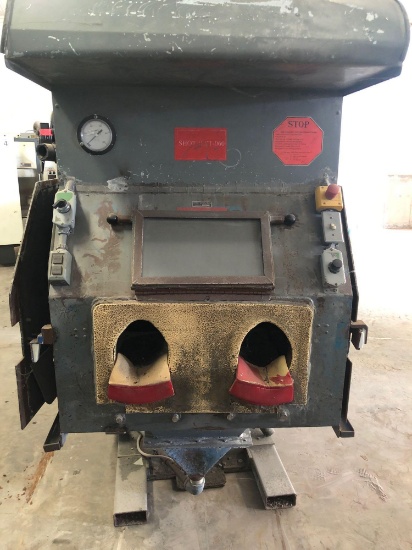 Steel shot blast unit