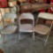 Folding chairs.