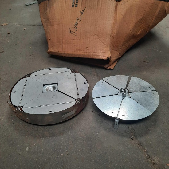 Qty25- assortment of 8"-10" duct caps.