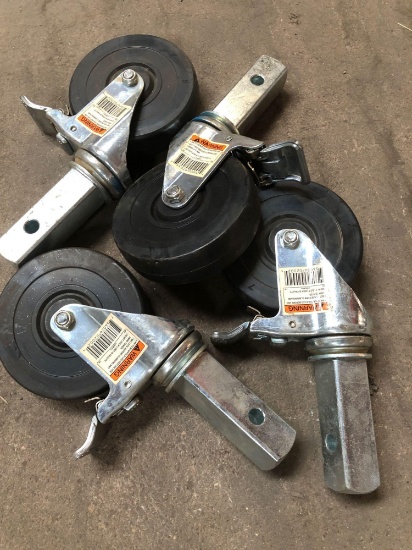 Small set of scaffolding wheels