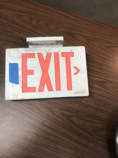 Exit sign