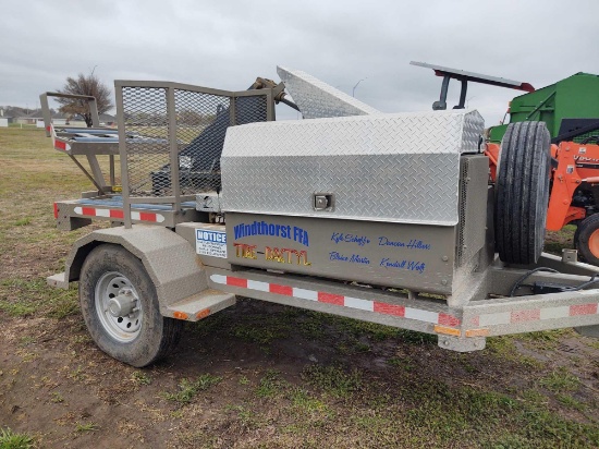 36" tire cutter on trailer