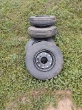 4...new replacement tires for Rhino mower
