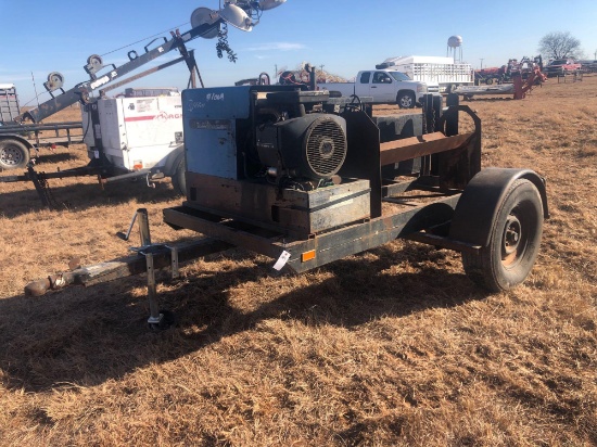Miller Bobcat 225G Welder (1464 hours) on Trailer... Runs and Welds good...