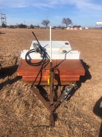 Fuel Trailer with tool box... 50 Gallon with pump 100 gallon. BILL OF SALE