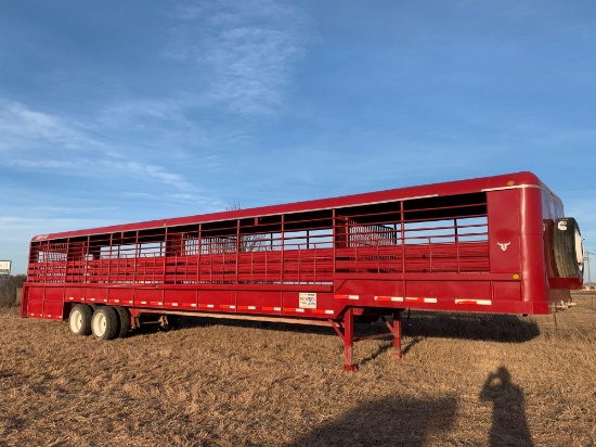 ......2020 Neck over ground load, 48 ft, 7ft 6in wide, has 2 25000lbs axels, with 22.5 tires, ready 