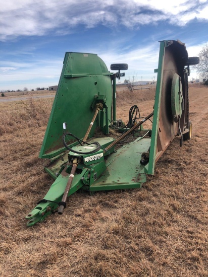 JOHN DEERE 20FT BATWING MOWER 1000 PTO 1 NEW GEAR BOX, 1 NEW SET OF BLADES, FIELD READY