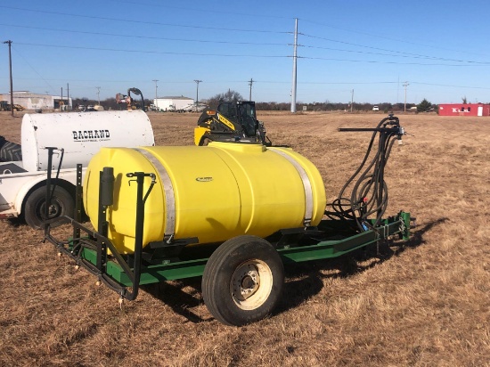 AG SPRAY TRAILER 500 GAL TANK PTO PUMP DRIVEN GREAT SHAPE