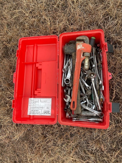 Red toolbox full of tools