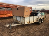 16ft Trailer with dryer- gas stove, trailer tires in door, outdoor heater cargo boxes. bill of sale