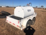500 GALLON FUEL TANK ON TRAILER GREAT CONDITION