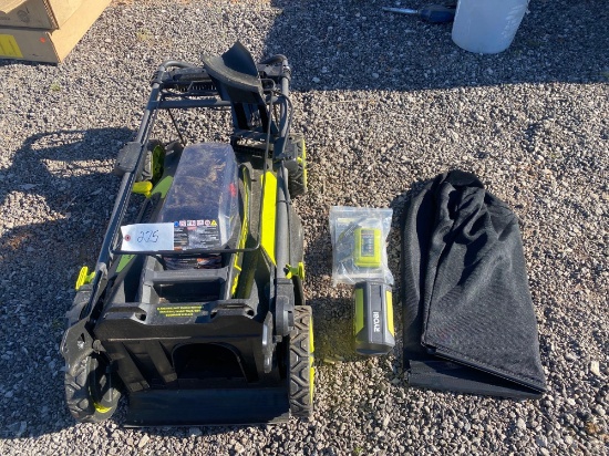 40V RYOBI...20 " SELF PROPELLED MOWER WITH CHARGER...