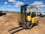 HYSTER 6000 LBS FORKLIFT... 187 LIFT HEIGHT, SIDESHIFT, DUAL FUEL, LP-GAS... GOOD CLEAN UNIT AND RUN