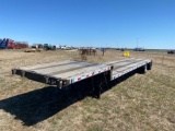 ALUMINUM 48 ' DROP DECK TRAILER... GOOD TIRES, NEW BRAKES, ROAD READY SELLS WITH A BILL OF SALE ONLY