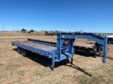 2001 CENTRAL TRAILER CO. GOOSENECK TRAILER... 8... '... x 24... '... WITH SIDE BOARDS... SELLS WITH 