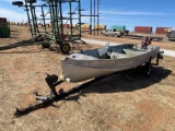 14 ? Lonestar Aluminum Boat and Motor Sells with Bill of Sale only