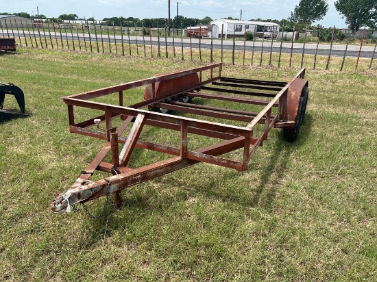 16ft Utility Trailer, 67" wide... No Floor... SELLS WITH A BILL OF SALE ONLY
