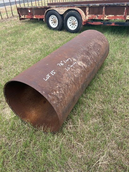 Pipe... 30 Inch diameter... 78 Inches long...