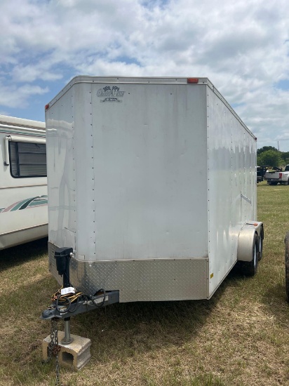 14ft Cargo Mate Trailer... Insulated, 2 axle, Electric Brakes, good tires, 5200 pound axles , 15,000