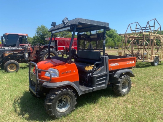 KUBOTA RTV 900 DIESEL 4 WHEEL DRIVE DUMP BED, FRONT WINCH SELLS WITH A BILL OF SALE ONLY