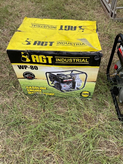 AGT INDUSTRIAL GASOLINE ENGINE WATER PUMP 7 . 5 HP ELECTRONIC IGNITION WP -80