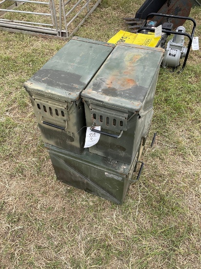 MILITARY AMMO BOXES...