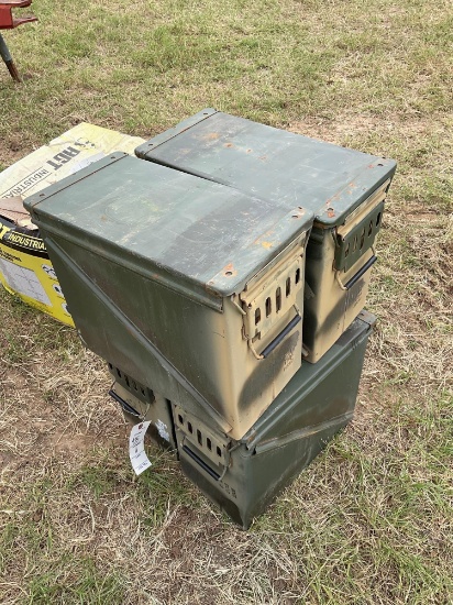 MILITARY AMMO BOXES...