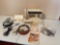 IRON AND SEWING MACHINE (KENMORE ULTRA STITCH 12, MODEL 15612)