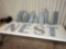 8 metal cut out numbers....