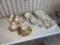 Floral glass dishes set....