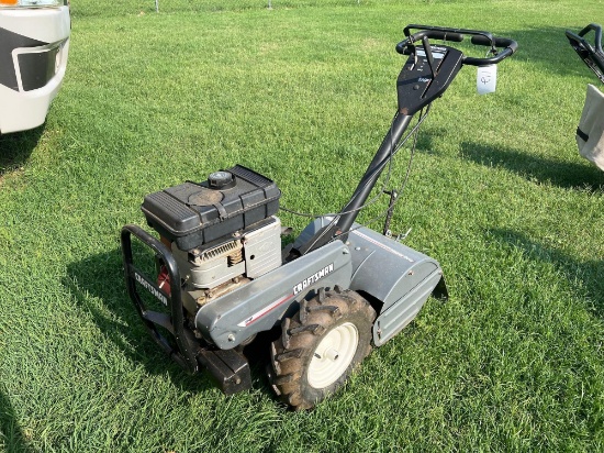 CRAFTSMAN... ...5... HP...... ROTOTILLER 17... "... ... HEAVY DUTY... RUNS AND OPERATES...