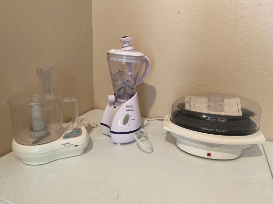 BLENDER, FOOD PROCESSOR, RICE BOWL STEAMER BASKET